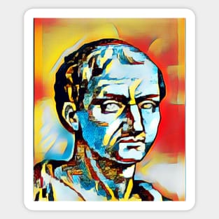 Anicius Manlius Severinus Boethius Abstract Portrait | Boethius Artwork 2 Sticker